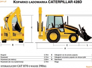Koparko-ładowarka CATERPILLAR 428D