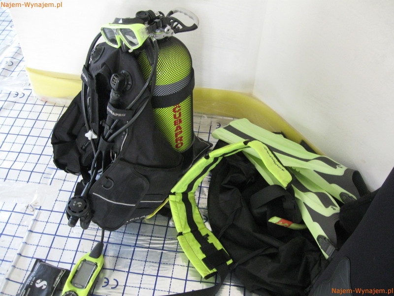Wynajem zestawu do nurkowania firmy Scubapro