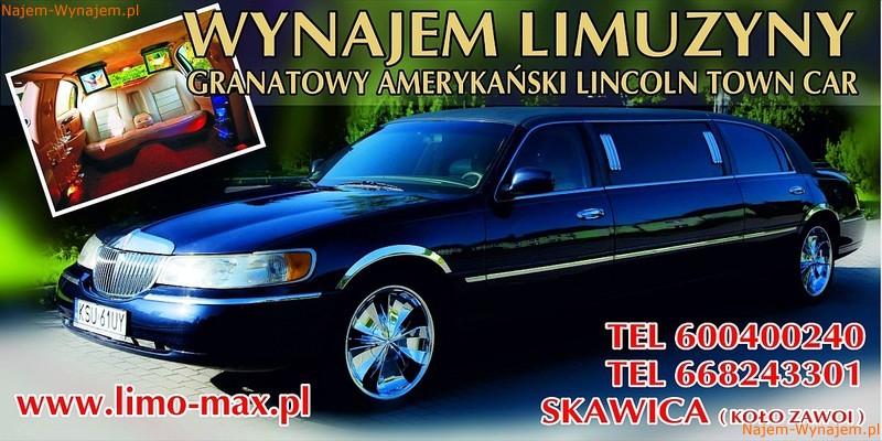 WYNAJEM LIMUZYNY 7-METROWY LINCOLN LIMO-MAX