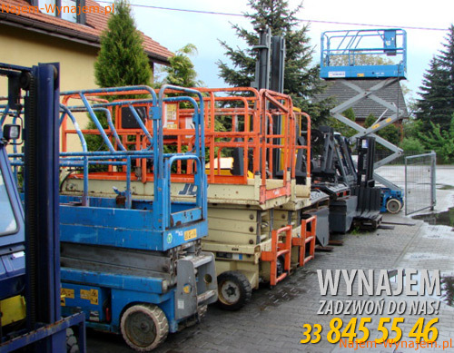 Wynajem podestów ruchomych, podnośników KRAKÓW, CAŁA POLSKA