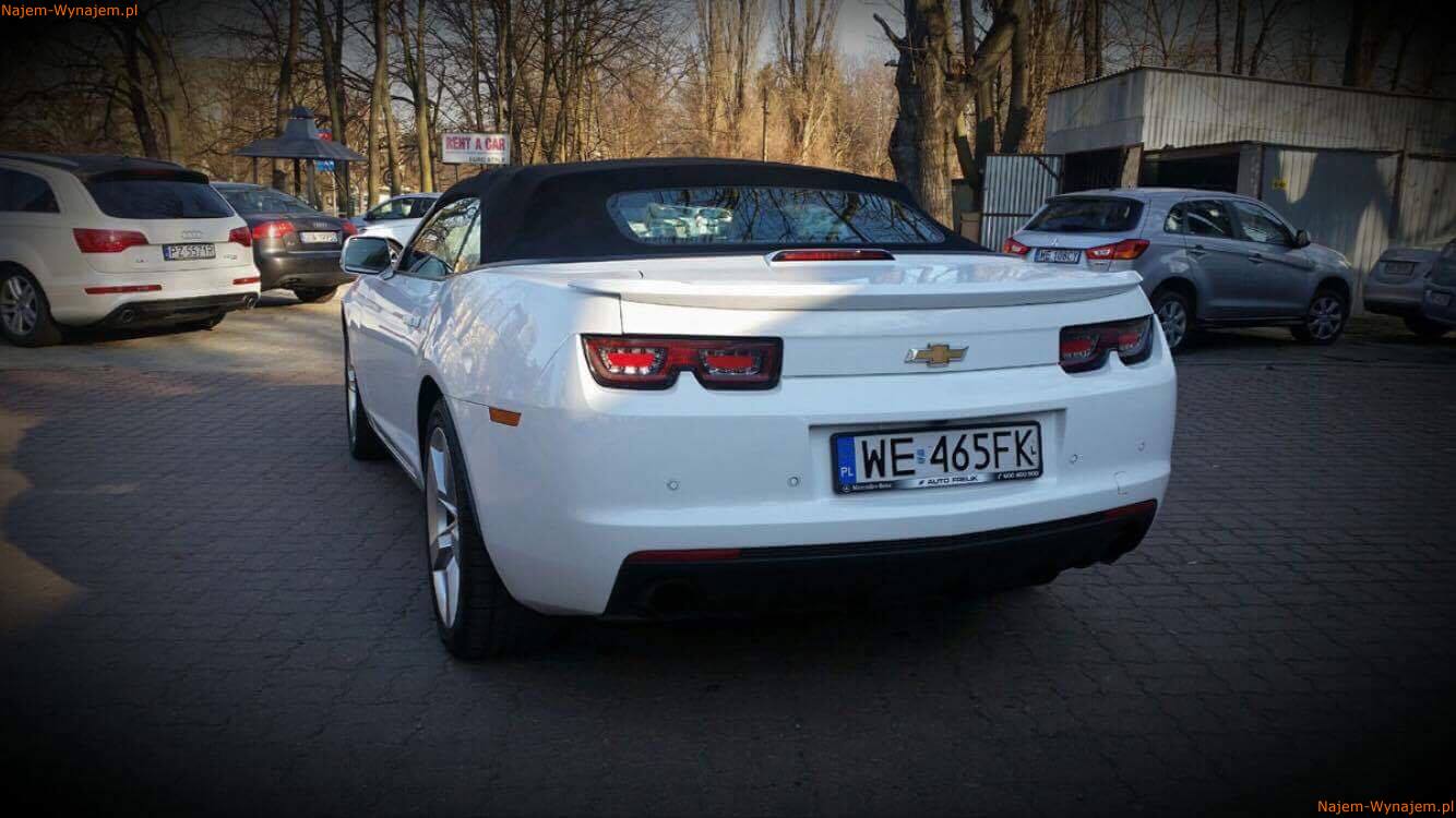 Wynajem Chevrolet Camaro Cabrio 6 2l 440koni Wynajem Cabrio Warszawa