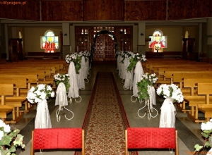 Dekoracje ślubne Kościoła