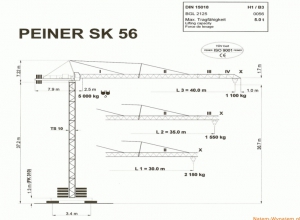 Żuraw budowlany PEINER SK56