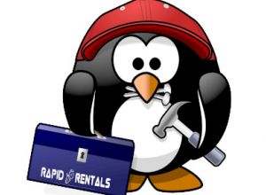 Logo RAPID RENTALS wypożyczalnia sprzętu i usługi budowlane Łukasz Kuś